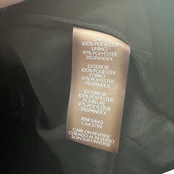 Black Floral Calvin Klein Layered Hem Asymmetrical Blouse Size XL - Picture 2 of 4